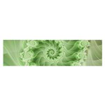 Fractal Lace Green Spiral Fractal Satin Scarf (Oblong)