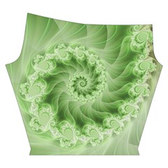 Fractal Lace Green Spiral Fractal Yoga Cropped Leggings from ArtsNow.com Right