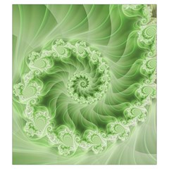 Fractal Lace Green Spiral Fractal Drawstring Pouch (XXL) from ArtsNow.com Back