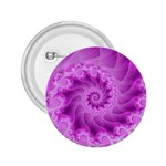 Silky Pink Spiral Fractal  2.25  Button