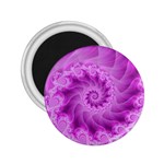 Silky Pink Spiral Fractal  2.25  Magnet