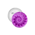 Silky Pink Spiral Fractal  1.75  Button