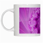 Silky Pink Spiral Fractal  White Mug