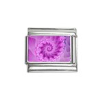 Silky Pink Spiral Fractal  Italian Charm (9mm)