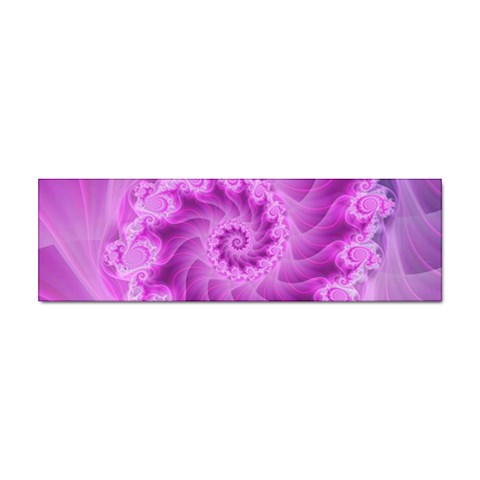 Silky Pink Spiral Fractal  Sticker (Bumper) from ArtsNow.com Front