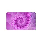 Silky Pink Spiral Fractal  Magnet (Name Card)