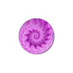 Silky Pink Spiral Fractal  Golf Ball Marker (4 pack)