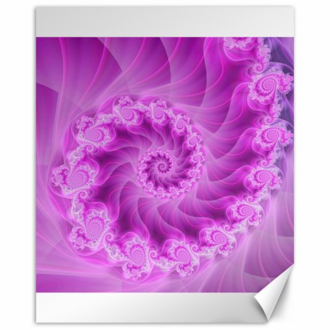 Silky Pink Spiral Fractal  Canvas 16  x 20  from ArtsNow.com 15.75 x19.29  Canvas - 1