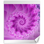 Silky Pink Spiral Fractal  Canvas 20  x 24 