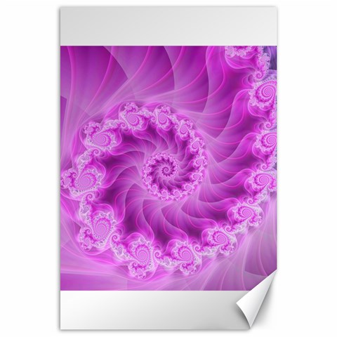 Silky Pink Spiral Fractal  Canvas 24  x 36  from ArtsNow.com 23.35 x34.74  Canvas - 1