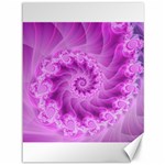 Silky Pink Spiral Fractal  Canvas 36  x 48 