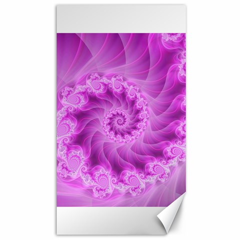 Silky Pink Spiral Fractal  Canvas 40  x 72  from ArtsNow.com 39.28 x69.23  Canvas - 1