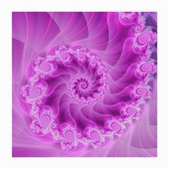 Silky Pink Spiral Fractal  Medium Glasses Cloth (2 Sides) from ArtsNow.com Front