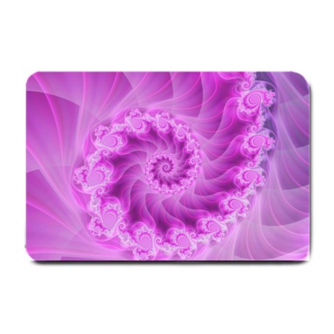 Silky Pink Spiral Fractal  Small Doormat from ArtsNow.com 24 x16  Door Mat