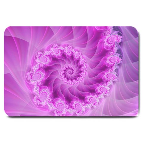 Silky Pink Spiral Fractal  Large Doormat from ArtsNow.com 30 x20  Door Mat