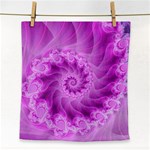 Silky Pink Spiral Fractal  Face Towel