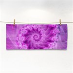 Silky Pink Spiral Fractal  Hand Towel