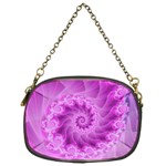 Silky Pink Spiral Fractal  Chain Purse (One Side)