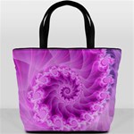 Silky Pink Spiral Fractal  Bucket Bag