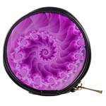 Silky Pink Spiral Fractal  Mini Makeup Bag