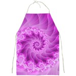 Silky Pink Spiral Fractal  Full Print Apron