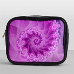 Silky Pink Spiral Fractal  Mini Toiletries Bag (One Side)