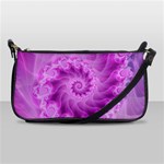 Silky Pink Spiral Fractal  Shoulder Clutch Bag