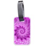 Silky Pink Spiral Fractal  Luggage Tag (two sides)