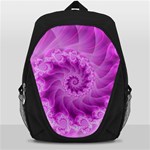 Silky Pink Spiral Fractal  Backpack Bag