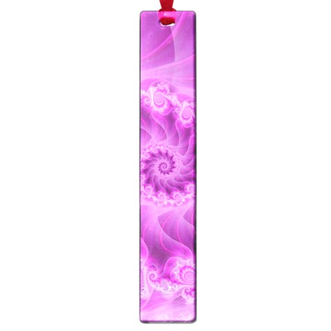 Silky Pink Spiral Fractal  Large Book Mark from ArtsNow.com Front