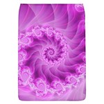 Silky Pink Spiral Fractal  Removable Flap Cover (L)