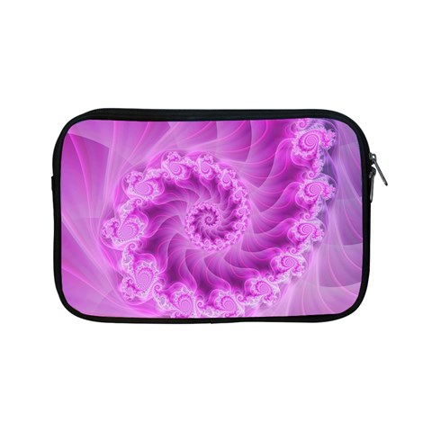 Silky Pink Spiral Fractal  Apple iPad Mini Zipper Case from ArtsNow.com Front