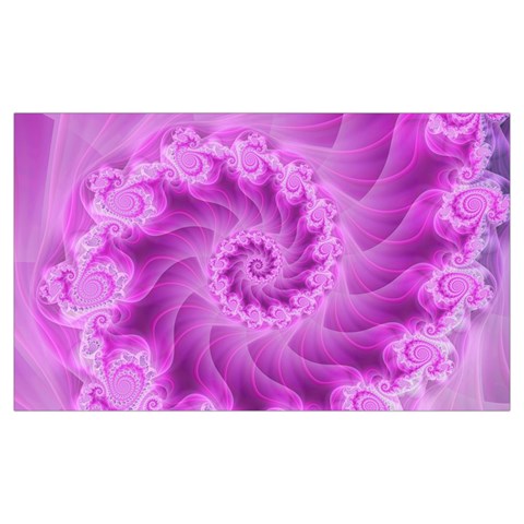 Silky Pink Spiral Fractal  Samsung Note 4 Hardshell Back Case from ArtsNow.com Front