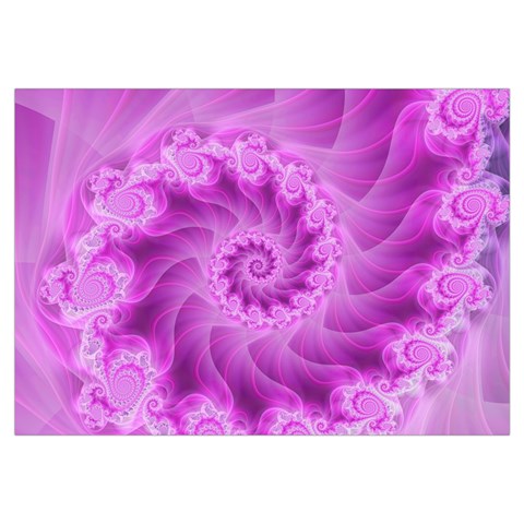 Silky Pink Spiral Fractal  Samsung Galaxy Note 4 Case (White) from ArtsNow.com Front