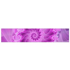 Silky Pink Spiral Fractal  Flano Scarf (Small) from ArtsNow.com Front