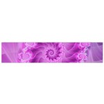 Silky Pink Spiral Fractal  Flano Scarf (Small)