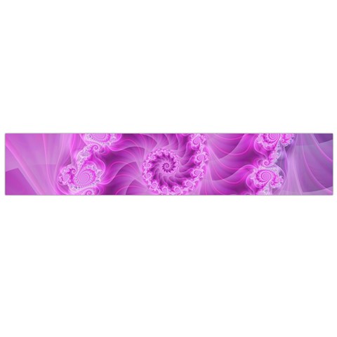 Silky Pink Spiral Fractal  Flano Scarf (Large) from ArtsNow.com Front