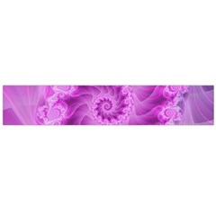 Silky Pink Spiral Fractal  Flano Scarf (Large) from ArtsNow.com Front