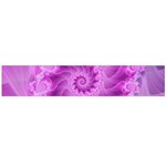 Silky Pink Spiral Fractal  Flano Scarf (Large)