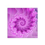 Silky Pink Spiral Fractal  Satin Bandana Scarf