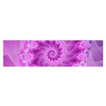 Silky Pink Spiral Fractal  Satin Scarf (Oblong)