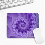 Silky Purple Spiral Fractal Small Mousepad