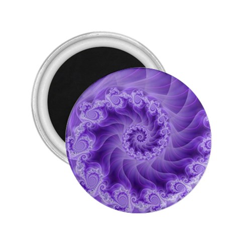 Silky Purple Spiral Fractal 2.25  Magnet from ArtsNow.com Front