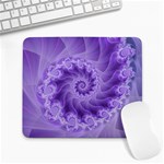 Silky Purple Spiral Fractal Large Mousepad