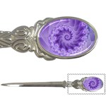 Silky Purple Spiral Fractal Letter Opener