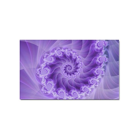 Silky Purple Spiral Fractal Sticker (Rectangular) from ArtsNow.com Front