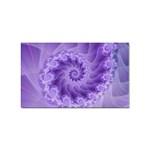 Silky Purple Spiral Fractal Sticker (Rectangular)