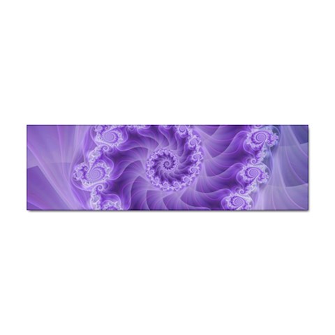 Silky Purple Spiral Fractal Sticker (Bumper) from ArtsNow.com Front