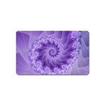 Silky Purple Spiral Fractal Magnet (Name Card)