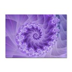 Silky Purple Spiral Fractal Sticker A4 (10 pack)